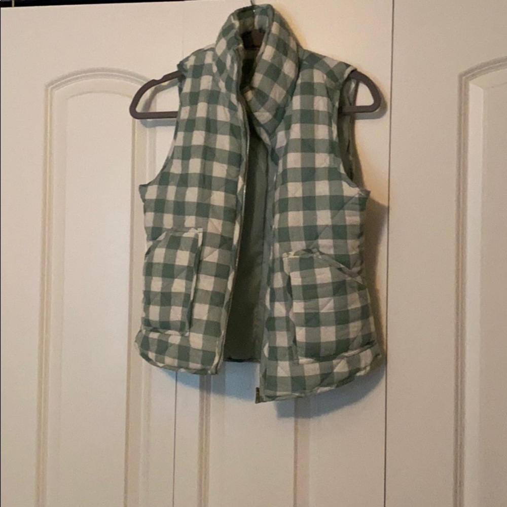 Green Plaid Vest